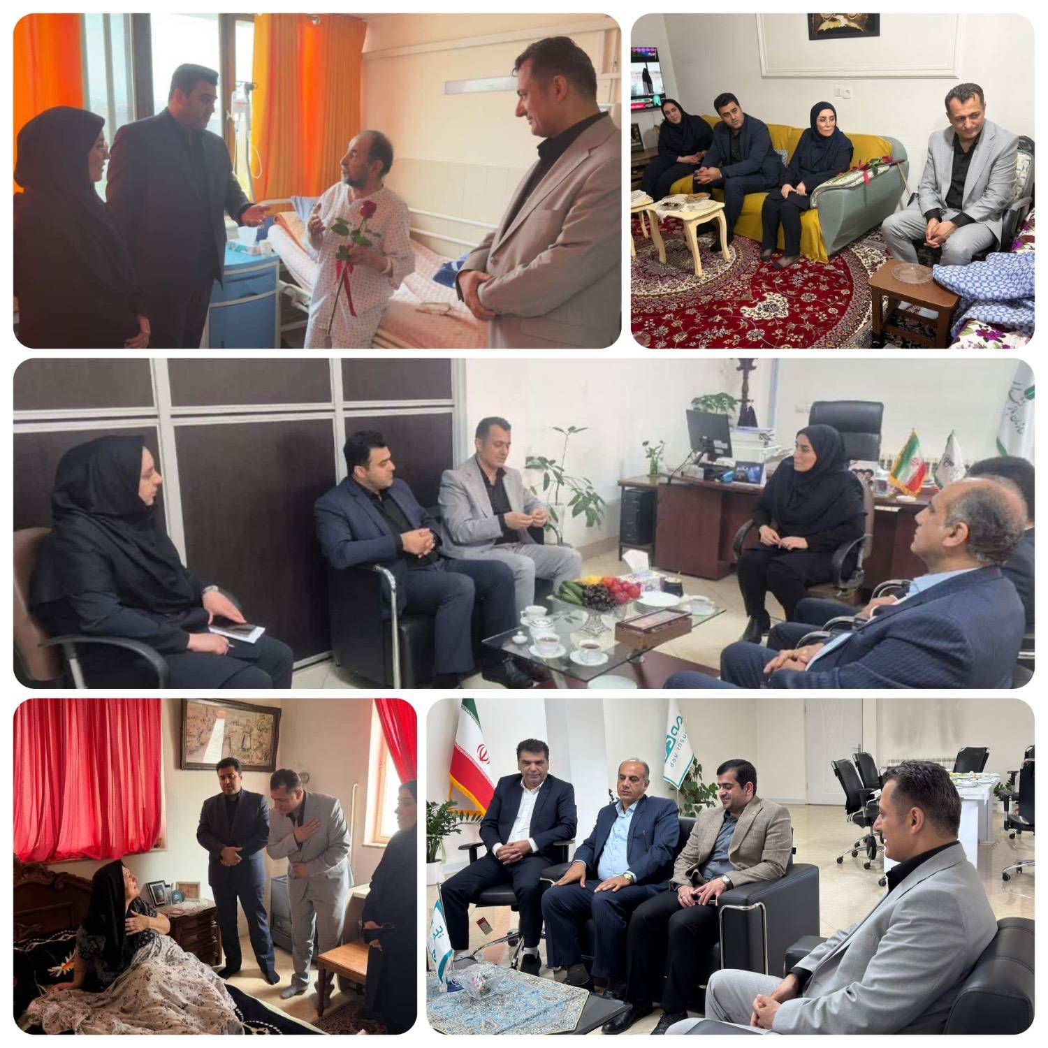 بازدید مدیرعامل «ایرانیان پوشش» از روند ارائه خدمات به بازنشستگان در مازندران