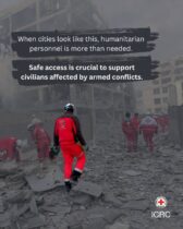 When cities look like this, humanitarian personnel is more than needed