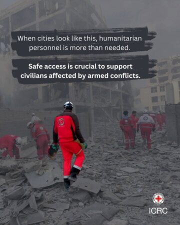 When cities look like this, humanitarian personnel is more than needed