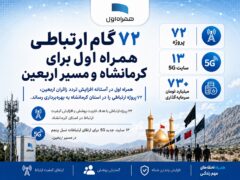 ۷۲ گام ارتباطی همراه اول برای کرمانشاه و مسیر اربعین