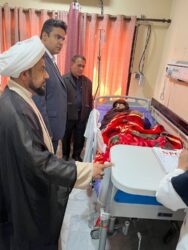 دیدار مدیرکل بنیاد شهید هرمزگان و مدیر شعبه دی بندرعباس با  مجروحان جنایت آمریکا در کوهستک