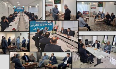 بازدید رئیس هیئت‌مدیره بیمه دی از شعبه سرپرستی گیلان