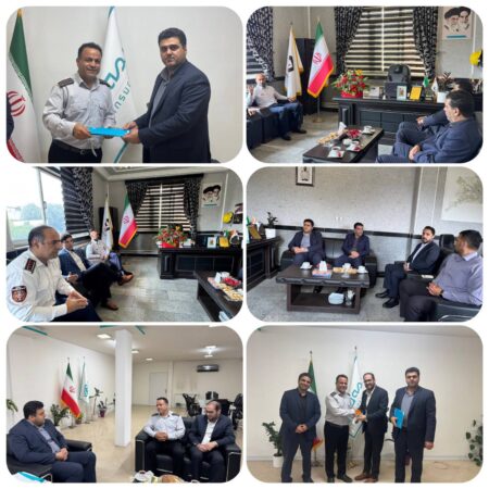 تقدیر از آتش نشانان ساروی توسط بیمه دی