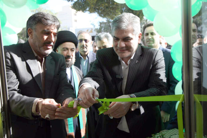 افتتاح ساختمان‌های جدید شعب «مبارزان» و «فلسطین» بانک در اردبیل