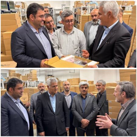 بازدید معاون وزیر ارتباطات و فناوری اطلاعات و مدیر عامل پست بانک ایران از طرح تسهیلاتی سامانه‌های نو‌آوری ارتباطات سینا