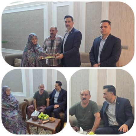 تکریمِ صبوری/ تجلیل بیمه دی خراسان رضوی از همسر جانباز ۷۰ درصد دفاع مقدس به مناسبت روز پرستار