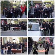 موکب بیمه ملت پذیرای سوگواران آیین تشییع رهبر شهید انقلاب