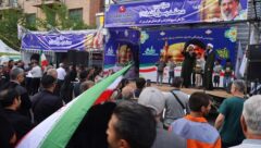 میزبانی موکب بانک ملت از شرکت کنندگان در اجتماع بزرگ امام رضایی ها