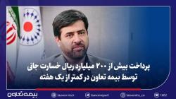 پرداخت بیش از ۲۰۰ میلیارد ریال خسارت جانی توسط بیمه تعاون در کمتر از یک هفته/تأکید سید روح‌اله علیپور یزدی بر تسریع در رسیدگی و صیانت از حقوق بیمه‌گزاران و زیان‌دیدگان