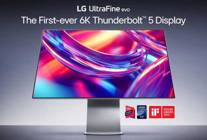 ال‌جی نخستین مانیتور K6 جهان با پشتیبانی از Thunderbolt™ ۵ را معرفی کرد