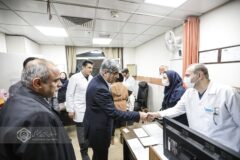 حضور مدیرعامل سازمان تأمین اجتماعی در بیمارستان شهید معیری