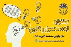 جشنواره ایده، محصول و فناوری در حوزه اصلاح نظام اداری