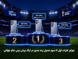 جوایز ویژه قهرمانان جام همراه من